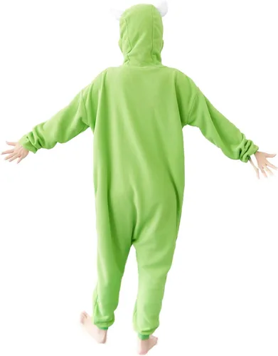 Vista 2 de Pijama unisex de una pieza para adultos, disfraz de Halloween y Navidad