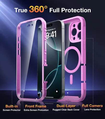 Vista 855 de DIACLARA - Funda transparente compatible con iPhone XR 6.1 pulgadas 2018