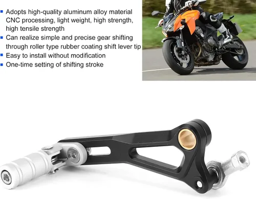 Vista 3 de KIMISS Palanca de cambio de marchas, palanca de cambios de motocicleta, pedal de palanca de cambios para Kawasaki Z800/Z900/Z900RS/Z1000SX