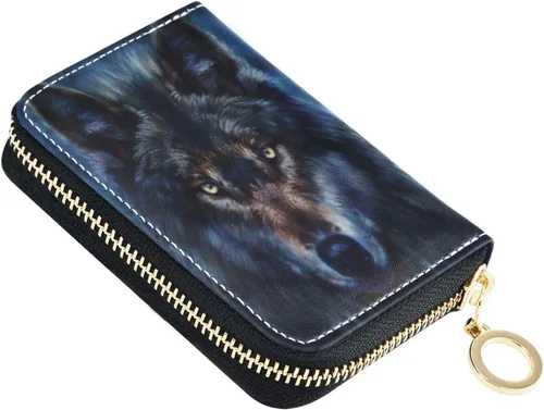 Vista 31 de Tarjetero de Tarjetas de Crédito RFID de Cuero con Cremallera Cartera para Mujeres y Niñas, Color #01, Talla única, Classic