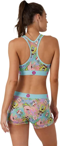 Vista 4 de PSD Pantalones cortos de Bob Esponja para mujer, ropa interior de cobertura completa, cómodas bragas elásticas para mujer