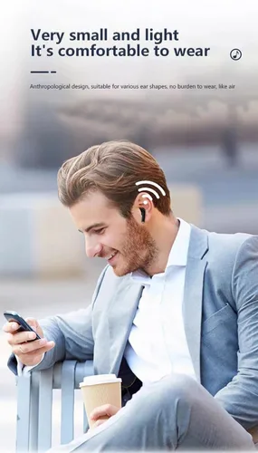 Vista 2 de Auriculares inalámbricos, auriculares Bluetooth con tiempo de reproducción de 30 horas, con pantalla LED de potencia, Bluetooth 5.3 impermeable