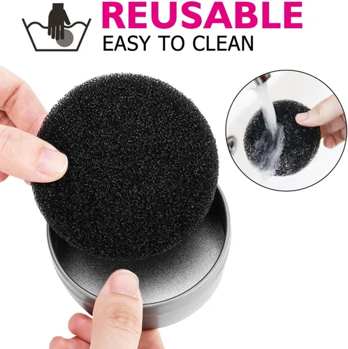 Vista 4 de Luxspire Limpiador de brochas de maquillaje, removedor de esponja de lavado rápido, color de cepillo de maquillaje, herramienta limpiadora