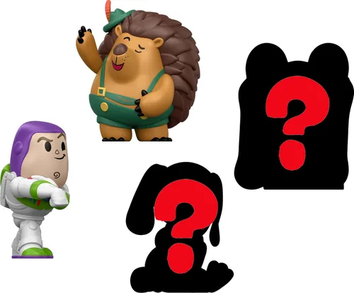 Vista 2 de Mattel Disney y Pixar Toy Story - Paquete múltiple de 5 mini figuras, 4 estrellas pequeñas películas de juguetes en grupo temático, 2 personajes que