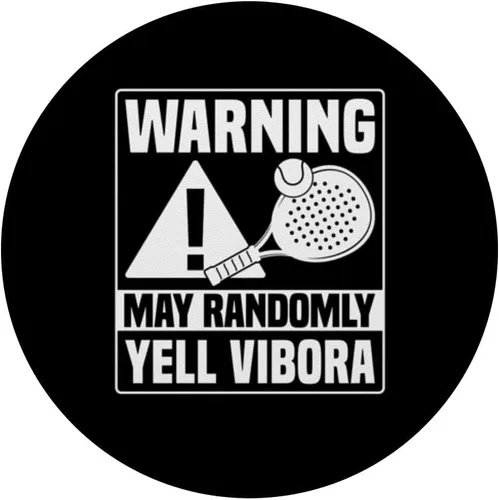 Vista 3 de Advertencia Puede Gritar Al Azar Vibora Paleta Paleta PopSockets Adhesivo PopGrip