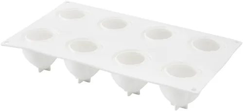 Vista 8 de Restaurantware Pastry Tek - Molde de silicona para hornear, 8 compartimentos, caja de 10