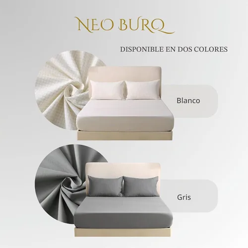 Vista 7 de Sábanas de tierra tamaño Queen, 20% fibra plateada, color gris