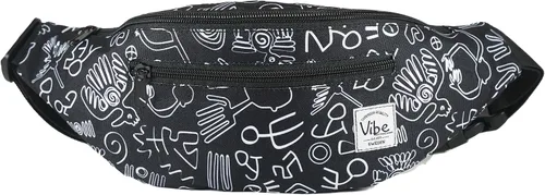 Vista 5 de Riñonera Vibe Festival Gear para hombre y mujer, muchos estampados, negro holográfico, plateado, dorado, bonita riñonera para festival rave
