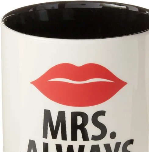 Vista 3 de Enesco Juego de tazas de café de gres Our Name is Mr. Right and Mrs. Always Right