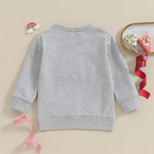 Vista 7 de Lamuusaa Traje de cumpleaños para bebé, niña, niño, uno, dos, tres, cuatro, cinco, seis, sudadera bordada, regalo de cumpleaños