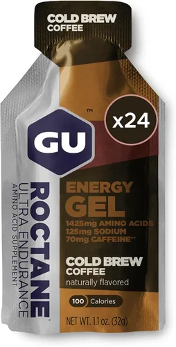 Vista 7 de GU Energy Roctane Ultra Endurance Gel Energizante, Vegano, Sin Gluten, Kosher y Sin Lácteos, Nutrición Deportiva Para Correr, Andar en Bicicleta
