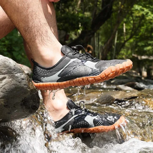Vista 8 de NORTIV 8 Zapatos de agua para hombre, descalzos, atléticos, ligeros, deportivos, para el aire libre, natación, pesca, senderismo, buceo, surf
