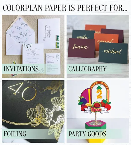 Vista 10 de Cardstock Warehouse Colorplan Amatista púrpura – 8.5 x 11 pulgadas – 100 libras / 9.52 oz/m² de papel de cartulina mate premium – 25 hojas