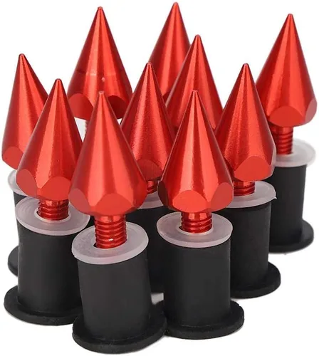 Vista 10 de Pico de pantalla de viento, tornillos M5 para parabrisas para modificación de motocicleta, plateado
