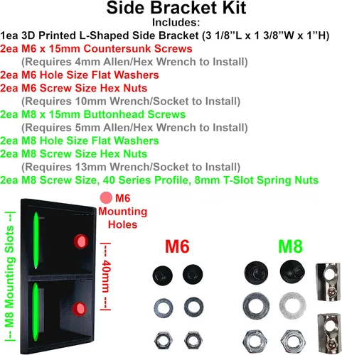 Vista 3 de Universal Mounting Bracket & Add-On Side Bracket for The Elgato Stream Deck +. Designed for Sim Racers, Flight Simulators, Streamers & Workstations.