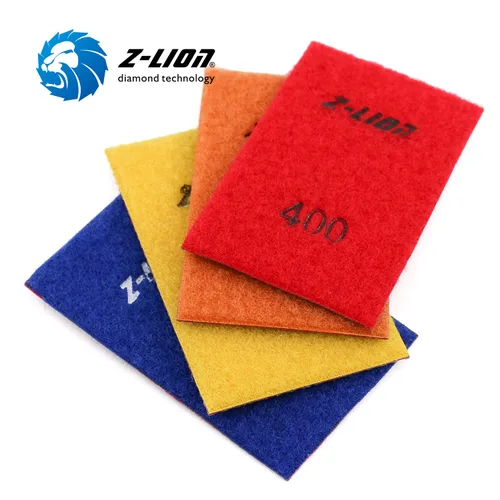 Vista 6 de Z-Lion Hojas de papel abrasivo de diamante Papel de lija de diamante Parte posterior de nylon para lijar piedra de vidrio cerámica (4 unids/juego)