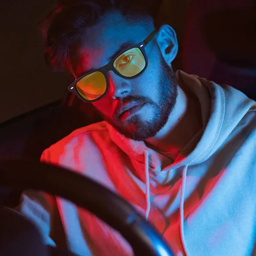 Vista 2 de Joopin Gafas de sol cuadradas polarizadas con protección UV para hombre y mujer