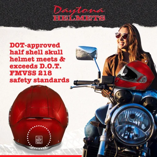 Vista 3 de Daytona Helmets Glide - Casco modular de motocicleta – Casco abatible aprobado por DOT – Casco de motocicleta de cara completa listo para Bluetooth