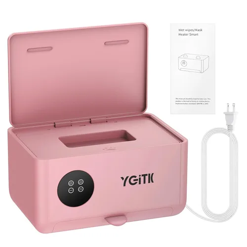 Vista 8 de Calentador portátil de toallitas para bebés: doble capa con máscara facial, calentador de toallitas húmedas, temperatura ajustable de 4 niveles