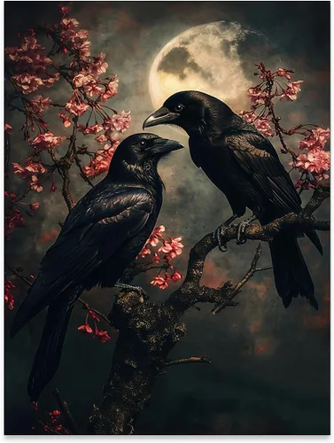 Vista 53 de Lienzo enmarcado negro para pared, póster de Halloween Dark Academia, pintura de gato negro, fantasma en la bañera, imágenes góticas de terror