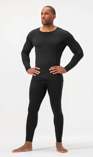 Vista 2 de DEVOPS Conjunto de ropa interior térmica para hombre con forro polar