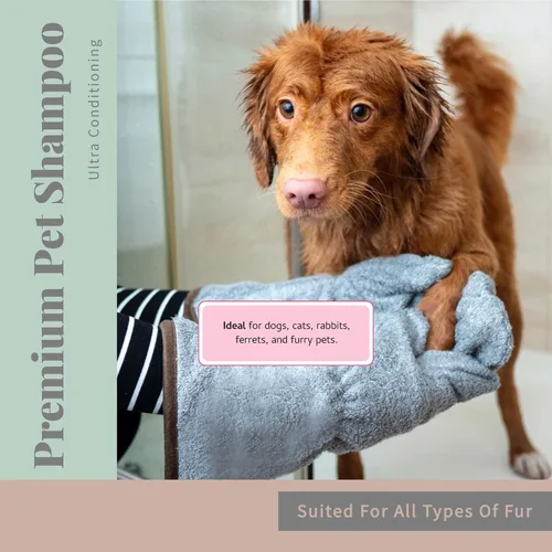 Vista 5 de Begley's - Champú sin enjuague sin agua para mascotas, limpieza sin baño, desodorizante y remoción de olores para un pelaje brillante y con olor