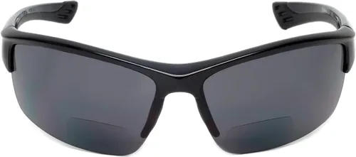 Vista 2 de Calabria Sport 202BF - Gafas de seguridad bifocales para lectura para hombres y mujeres, antivaho envolvente, protección UV tintada, sin montura