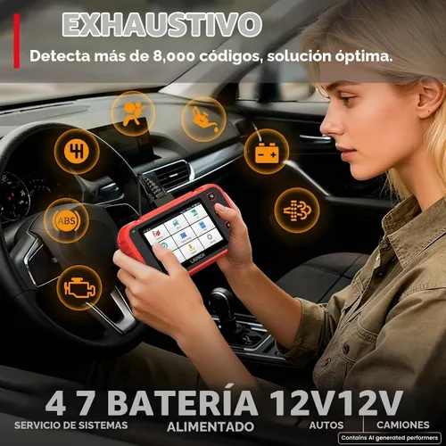 Vista 3 de LAUNCH Escáner CRP123I V3.0 OBD2 con diagnósticos de 4 sistemas y más de 7
