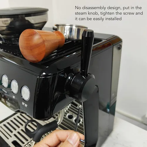 Vista 4 de TOPINCN Palanca de vapor para Breville Sage 870 875 876, palanca de vapor para máquina de café, accesorio de conversión de máquina de café de Negro