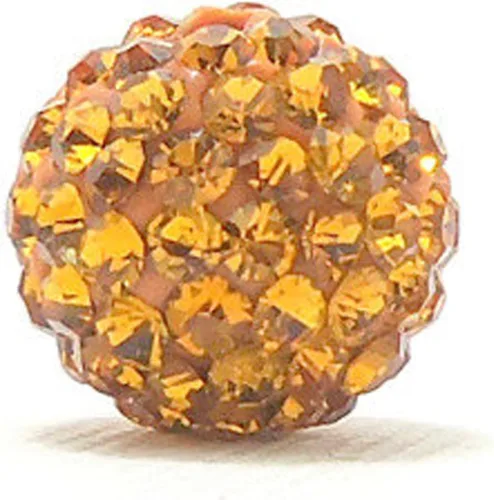 Vista 17 de RUBYCA Pave - Cuentas de arcilla de cristal checo para joyería Shamballa (20 unidades, 0.472 pulgadas, morado claro)