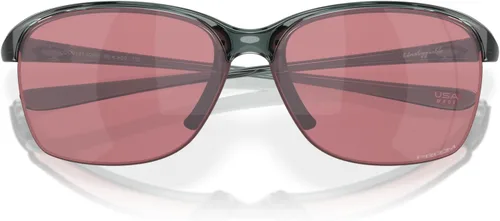 Vista 5 de Oakley Unstoppable OO9191 - Gafas de sol rectangulares para mujer Crystal Black/Prizm Dark Golf