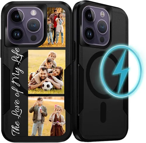 Vista 15 de Funda de teléfono personalizada para iPhone 17 Air 16 15 14 13 Pro Max Plus 12 11 con MagSafe funda magnética personalizada para teléfono celular