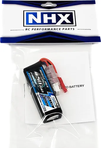 Vista 4 de NHX Muscle Pack 2S 7.4V 850mAh 25C Lipo Batería con conector JST