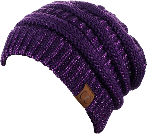Vista 244 de C.C Trendy Warm Chunky Soft Stretch Cable Knit Beanie