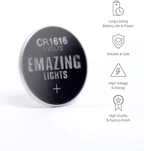 Vista 2 de EmazingLights Baterías CR1616 de 3 voltios, batería de botón de litio de 3 V (20 unidades)