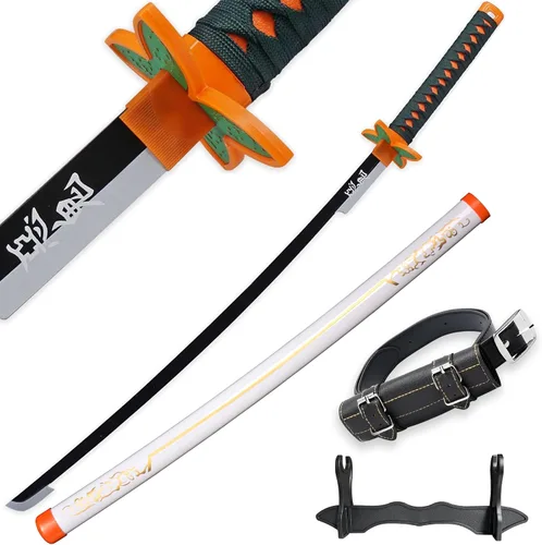 Vista 54 de SV Anime Demon Slayer Sword Katana 41 Inch Decorative Collectible Gift Cosplay Sword，Various Styles Available