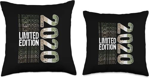 Vista 3 de Limited Edition Vintage 2020 Retro Birthday Throw Pillow