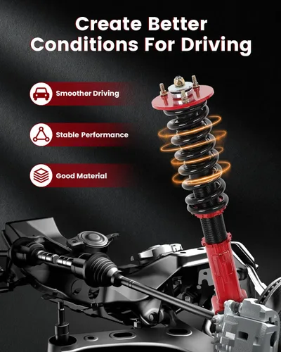 Vista 3 de cciyu Kit de bajada ajustable Coilover para Dodge para Challenger 2011-2022, para Dodge para Charger 2011-2022 Amortiguadores de suspensión Bobinas