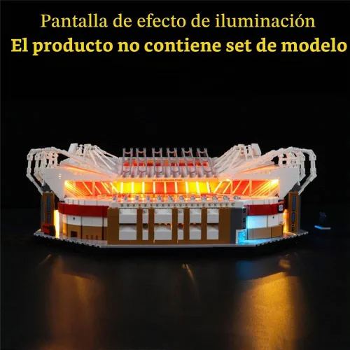 Vista 4 de GEAMENT - Kit de luces LED compatible con LEGO Old Trafford-Manchester United - Juego de iluminación para modelo de construcción Creator 10272