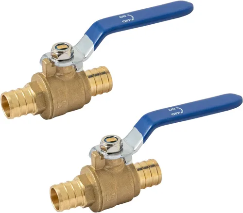 Vista 7 de SUNGATOR 1 paquete de válvulas Pex de 1 pulgada, válvula de bola Pex de latón de puerto completo válvula de cierre de cuarto de vuelta, ASTM F1807