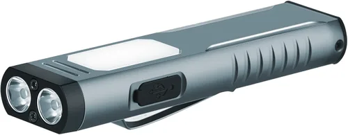 Vista 10 de linterna recargable EDC con beeper de sonido, linternas planas portátiles de bolsillo, linterna magnética pequeña, linterna de mano con clip de luz