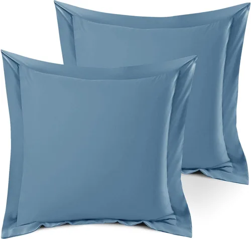 Vista 118 de Nestl Juego de 2 fundas tipo sham de almohada suaves - Fundas de almohada de microfibra de doble cepillado - Fundas de almohada de cama premium