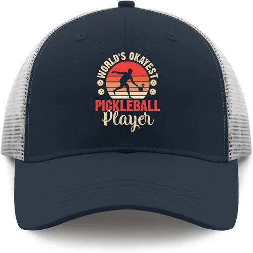 Vista 9 de devor Caps World's Okayest Pickleball Player Dad Hat for Men Graphic Caps Adjustable