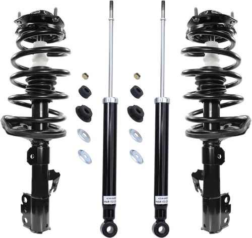 Vista 58 de Detroit Axle - Puntales y Amortiguadores para Chevy Traverse Buick Enclave GMC Acadia Saturn Outlook 2007-2012, 2 puntales delanteros con resorte