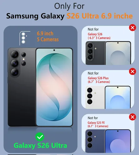 Vista 252 de FNTCASE Funda para iPhone 17 Pro: Fundas delgadas translúcidas de color azul claro compatibles con MagSafe, protección completa de la cámara