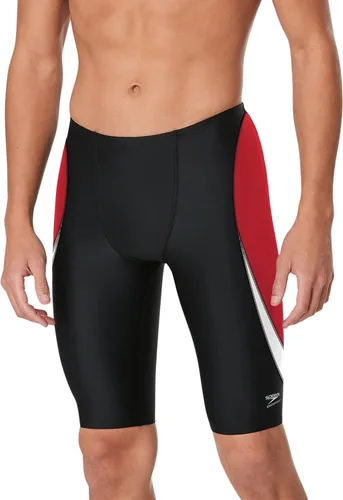 Vista 26 de Speedo Endurance+ - Traje de baño para hombre con colores del equipo empalmados chispa negro/azul