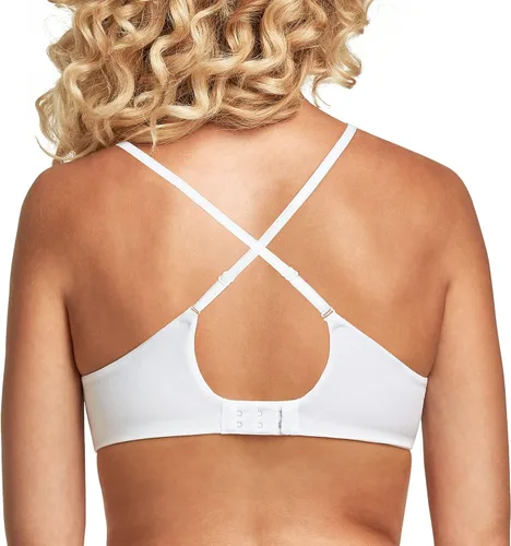Vista 4 de Maidenform Comfort Devotion Demi - Brasier aterciopelado de cobertura completa, cómodo brasier con correas convertibles para todos los días