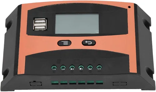 Vista 8 de Fydun Controlador MPPT simplificado Placa de circuito PCB Regulador de panel solar 12V/24V Pantalla LCD Controlador automático de batería Naranja