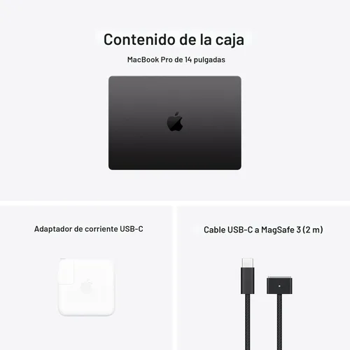 Vista 6 de Apple Laptop MacBook Pro 2024 con M4 Pro, CPU de 12 núcleos, GPU de 16 núcleos: diseñada para Apple Intelligence, pantalla Liquid Retina XDR de 14.2