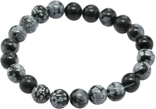 Vista 717 de Amazing Gemstone Crystal Bracelet for Women Men's Gifts - Protection Healing Crystal Bracelet - 8mm Gemstone Beaded Stretchable Bracelet Pulseras